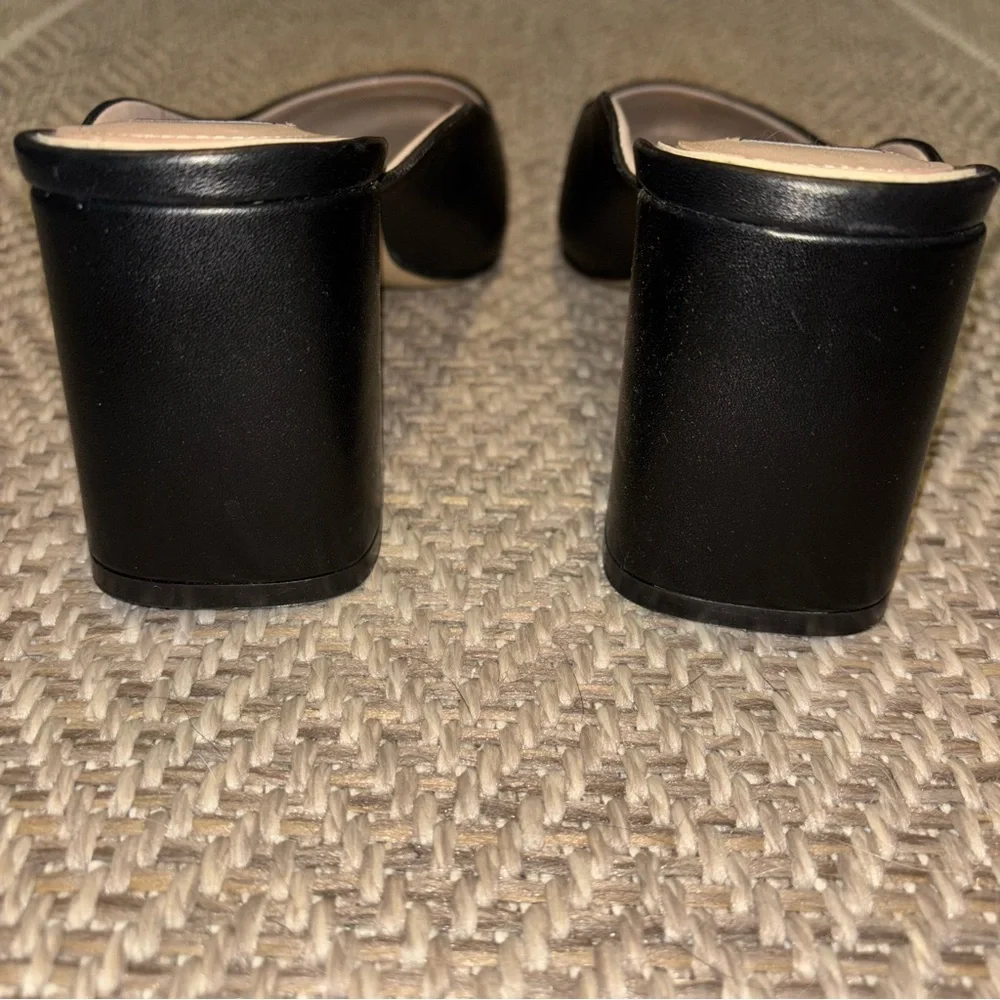 WHITE HOUSE Black Market Square Toe Mules Animal Print Size 9 - Picture 6 of 7